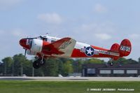 N7185 @ KOSH - Beech 3NM Twin Beech  C/N CA-104, N7185
