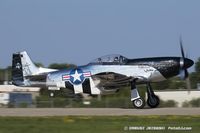 N51HY @ KOSH - North American P-51D Mustang Quick Silver  C/N 45-11439, NL51HY - by Dariusz Jezewski www.FotoDj.com