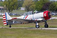 N58224 @ KFRG - North American AT-6 Texan  C/N 2553 - Geico Skytypers, N58224