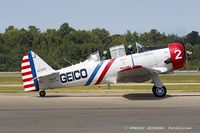 N60734 @ KNTU - North American SNJ-2 Texan  C/N 2032 - Geico Skytypers, N60734