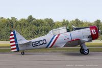 N62382 @ KNTU - North American SNJ-2 Texan C/N 2039 - Geico Skytypers, N62382