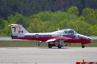 114141 @ KCEF - CAF CT-114 Tutor 114141 C/N 1141 from Snowbirds Demo Team 15 Wing CFB Moose Jaw, SK