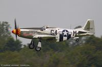 N51KB @ KYIP - North American F-51D Mustang Ain't Misbehavin  C/N 44-74009, N51KB