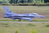J-196 @ LFRJ - Fokker F-16AM Fighting Falcon, Taxiing rwy 26, Landivisiau Naval Air Base (LFRJ) Tiger Meet 2017 - by Yves-Q