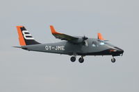OY-JME @ EGSH - Landing at Norwich. - by Graham Reeve