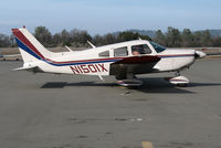 N1501X @ KAUN - Visiting 1975 Piper PA-28-180 Cherokee ready to taxi @ Auburn Municipal Airport, CA (registered to new owner in Alpharetta, GA 2011-08-22). - by Steve Nation