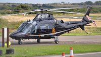 G-DVIP @ EGFH - Visiting A-109E Power helicopter operated by Castle Air. - by Roger Winser