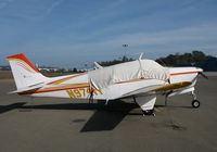 N9741Y @ KAUN - Locally-based 1963 Beech 35-B33 Bonanza under cover @ Auburn Municipal Airport, CA - by Steve Nation