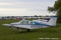 N305WW @ KOSH - Beech E33A Bonanza  C/N CE-266, N305WW - by Dariusz Jezewski www.FotoDj.com