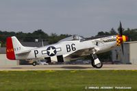 N551J @ KOSH - North American P-51D Mustang Gentleman Jim  C/N 44-74230, NL551J