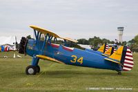 N234X @ KOSH - Boeing A75 PT-13 Kaydet  C/N 75-260, N234X