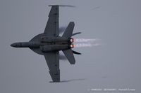 165887 @ KOSH - U.S. Navy F/A-18 Super Hornet performing afterburner flyovers - F/A-18F Super Hornet 165887 AD-206 from VFA-106