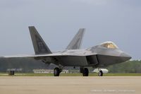 09-4187 @ KOSH - F-22 Raptor 09-4187 FF from 94th FS Hat in the Ring 1st FW Langley AFB, VA