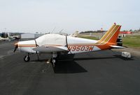 N9503W @ KAUN - Locally-based 1967 Piper PA-28-140 Cherokee under cover @ Auburn Municipal Airport, CA