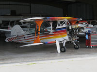 N69KE @ L36 - Locally-based 1981 Christian Eagle II with cowling panel missing in hangar entrance @ Rio Linda Airport, CA - by Steve Nation