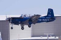N234CC @ KPAE - Beech T-34 Mentor landing at KPAE. - by Eric Olsen