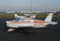 N6296W @ KLHM - Locally-based 1964 Piper PA28-140 Cherokee @ Lincoln Regional Airport (Karl Harder Field), CA - by Steve Nation