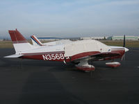 N3568G @ KLHM - Locally-based 1979 Piper PA-28-161 Cherokee under cover@ Lincoln Regional Airport (Karl Harder Field), CA - by Steve Nation