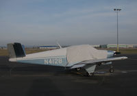 N412B @ KLHM - Locally-based 1948 Beech 35 Bonanza under cover @ Lincoln Regional Airport (Karl Harder Field), CA (to new owner in Ozark, AL 2009-07-02) - by Steve Nation