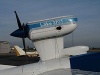 N110W @ KLHM - Close-Up of Engine mount on Seabird Inc., Hamilton, MT-based Aerofab Lake 250 @ Lincoln Regional Airport (Karl Harder Field), CA
