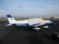 N2875Z @ KLHM - Pacific Gold Aviation Associates 1978 Piper PA-28-181 Cherokee under cover @ Lincoln Regional Airport (Karl Harder Field), CA home base - by Steve Nation