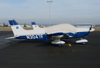 N3047F @ KLHM - Pacific Gold Aviation Associates 1978 Piper PA-28-181 Cherokee under cover @ Lincoln Regional Airport (Karl Harder Field), CA home base - by Steve Nation