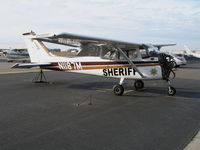 N1187M @ KLHM - Yolo County SHERIFF Department 1970 Cessna 172K in for maintenance @ Lincoln Regional Airport (Karl Harder Field), CA minus engine - by Steve Nation