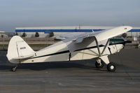 N3321B @ KLHM - Locally-based 1954 Piper PA-22 Tri-Pacer undercover@ Lincoln Regional Airport (Karl Harder Field), CA - by Steve Nation