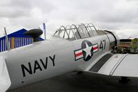 F-AZRB @ LFBD - North American SNJ-5 Texan, Displayed at Bordeaux-Mérignac Air Base 106(LFBD-BOD) Open day 2017 - by Yves-Q