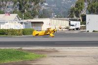 N122SH @ SZP - 1976 Eberle PITTS S-1S SPECIAL Sue Huang, Lycoming IO-360 180 Hp, Experimental class. Taxi to Rwy 22. - by Doug Robertson