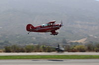 N49BR @ SZP - 1983 Aerotek PITTS S-2A SPECIAL, Lycoming AEIO-360 180 Hp, takeoff climb Rwy 22 - by Doug Robertson