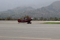 N49BR @ SZP - 1983 Aerotek PITTS S-2A SPECIAL, Lycoming AEIO-360 180 Hp, another landing roll Rwy 22 - by Doug Robertson
