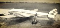 G-AHEN @ EGCC - G-AHEN Euravia Constellation L049e - On Ringway's International pier 1964 - by Alan Kempster