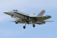 J-5016 @ LFBD - Swiss Air Force McDonnell Douglas FA-18C Hornet, Short approach rwy 23, Bordeaux-Mérignac airport (LFBD-BOD) - by Yves-Q