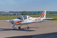 HB-KPG @ LSZG - on the ramp at Grenchen