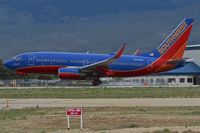 N443WN @ KBOI - Landing RWY 28R. - by Gerald Howard