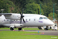 G-BYMK @ EGPN - Parked up at the Flybe hangar at Dundee. The following day it departed to Reykjavik enroute USA for scrapping. - by Clive Pattle