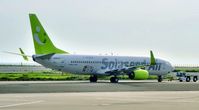 JA803X @ RJTT - Pushback after sunrise - by JPC