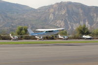 N704JH @ SZP - 1976 Cessna 150M, Continental O-200 100 Hp, takeoff climb Rwy 22 - by Doug Robertson