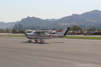 N8517S @ SZP - 1965 Cessna 182H SKYLANE, Continental O-470-R 230 Hp, taxi off the active - by Doug Robertson