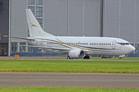 G-MISG @ EGFF - 737-3L9, Cello Aviation Birmingham based, callsign Cello Jet 851, previously OY-MAR, D-ADBJ, OY-MAR, G-OOBGD, N4973S, seen taxxing in, out of Chi?in?u International Airport.