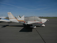 N8236W @ KPRB - Locally-based 1965 Piper PA-28-180 Cherokee under cover @ Paso Robles Municipal Airport, CA