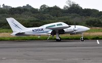 N310UK @ EGFH - Visiting Cessna 310R. - by Roger Winser