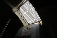 N117UA @ SFO - Flightdeck emergency exit SFO 2017. - by Clayton Eddy