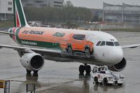 EI-DSW @ LFPG - terminal 2F, Alitalia (Jeep Renegade Livery) AZ339 deparure to Milan (LIN) - by JC Ravon - FRENCHSKY