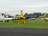 G-OHJV @ EGCM - Robinson R44 seen at RAF Church Fenton, Leeds.