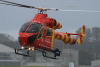 G-EHEM @ EGSH - Landing at Norwich. - by Graham Reeve