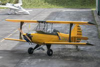 G-SWAB @ EGJJ - Parked outside the aero club hangar on airshow day, 2017 - by alanh