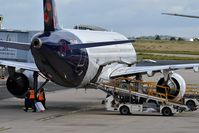 OO-SND @ LFPG - Terminal CDG T1, Brussels Airlines SN3634 to Brussels (BRU) - by JC Ravon - FRENCHSKY