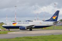 G-JMCO @ EGSH - Towed for engine runs. - by keithnewsome